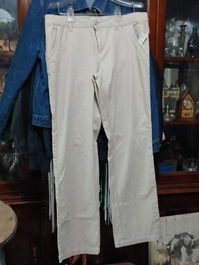 Aeropostale Women's Khaki Low-rise, Classic Cut Chinos- Light Tan,sz.10